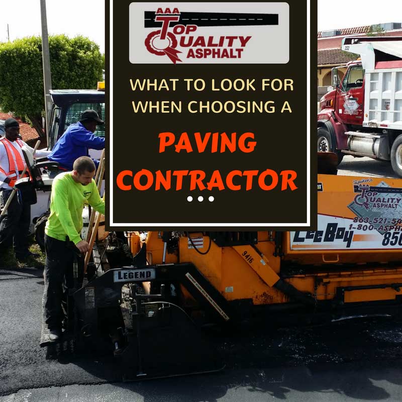 What to Look for When Choosing a Paving Contractor