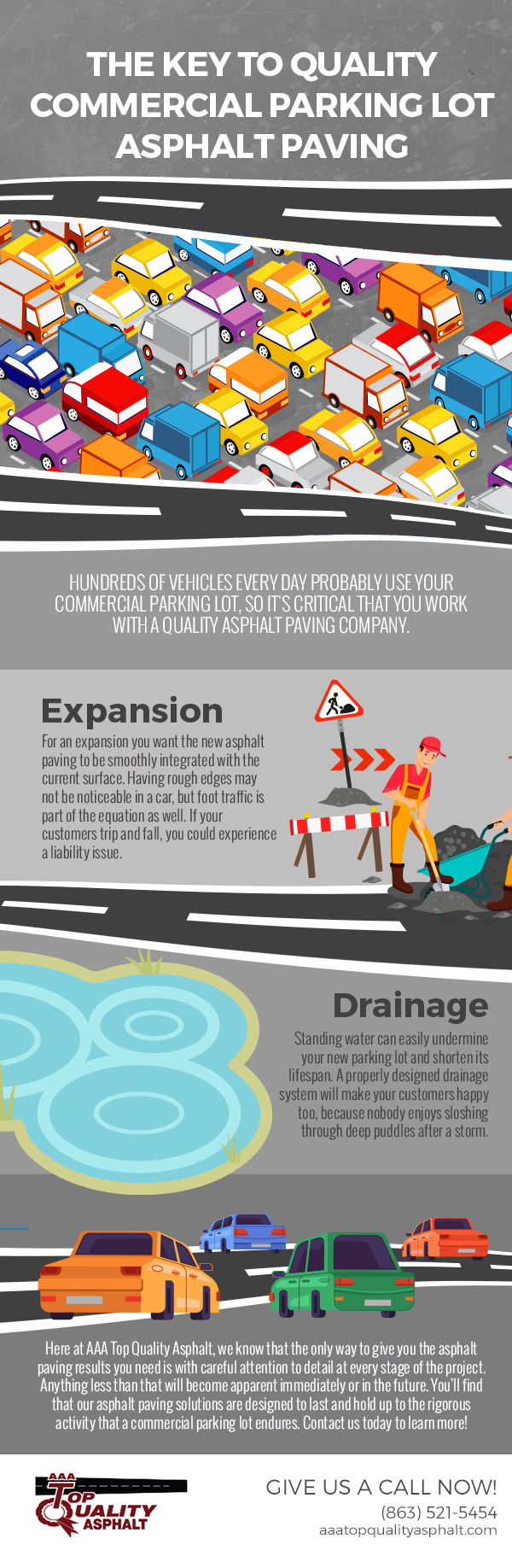 The Key to Quality Commercial Parking Lot Asphalt Paving [infographic]