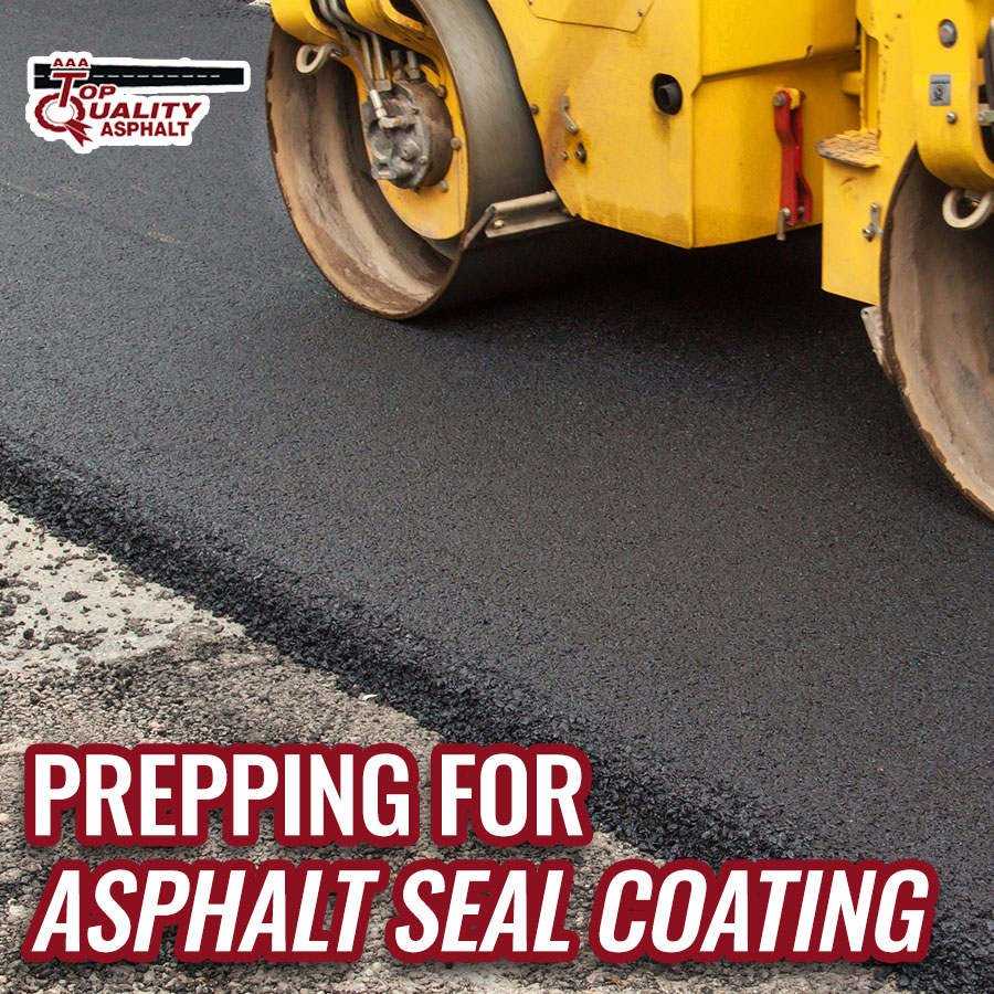 Prepping for Asphalt Seal Coating