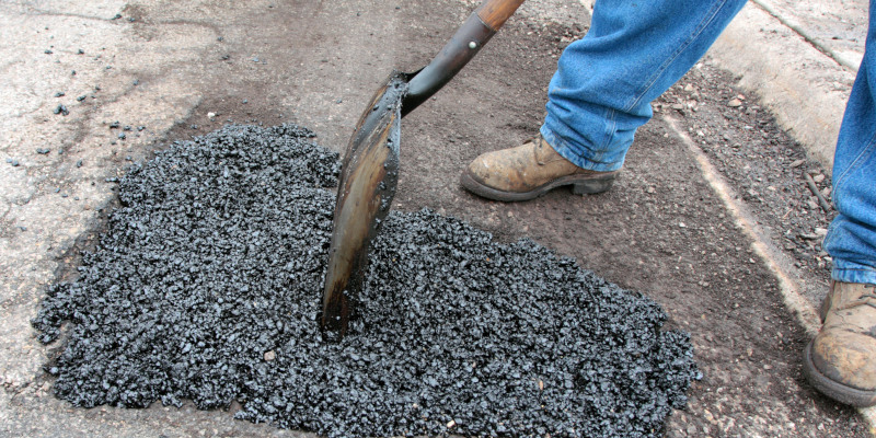 most common method of pothole patching 